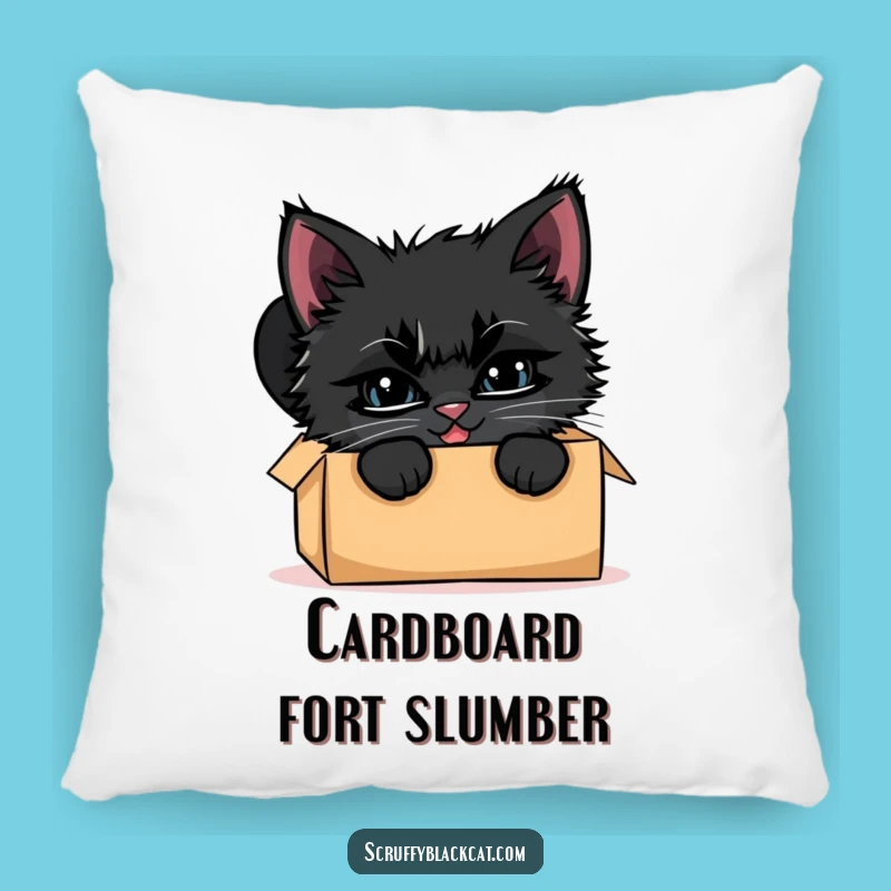 Funny Kitten Box Peek Pillow: Cozy Comfort with Feline Mischief
