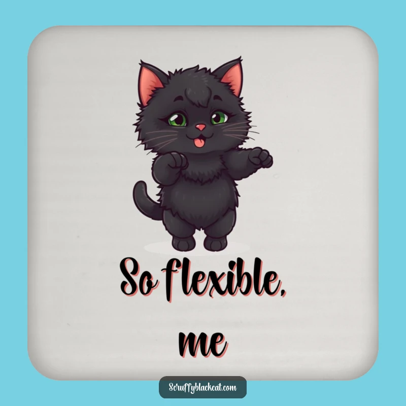Funny Fluffy Kitten Stretch Coasters: Protect Surfaces with Adorable Humor!