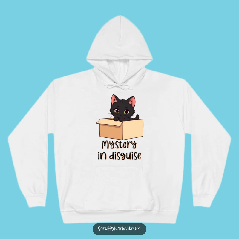 Funny Mischievous Kitten Hoodie - Cozy Mystery & Fun!