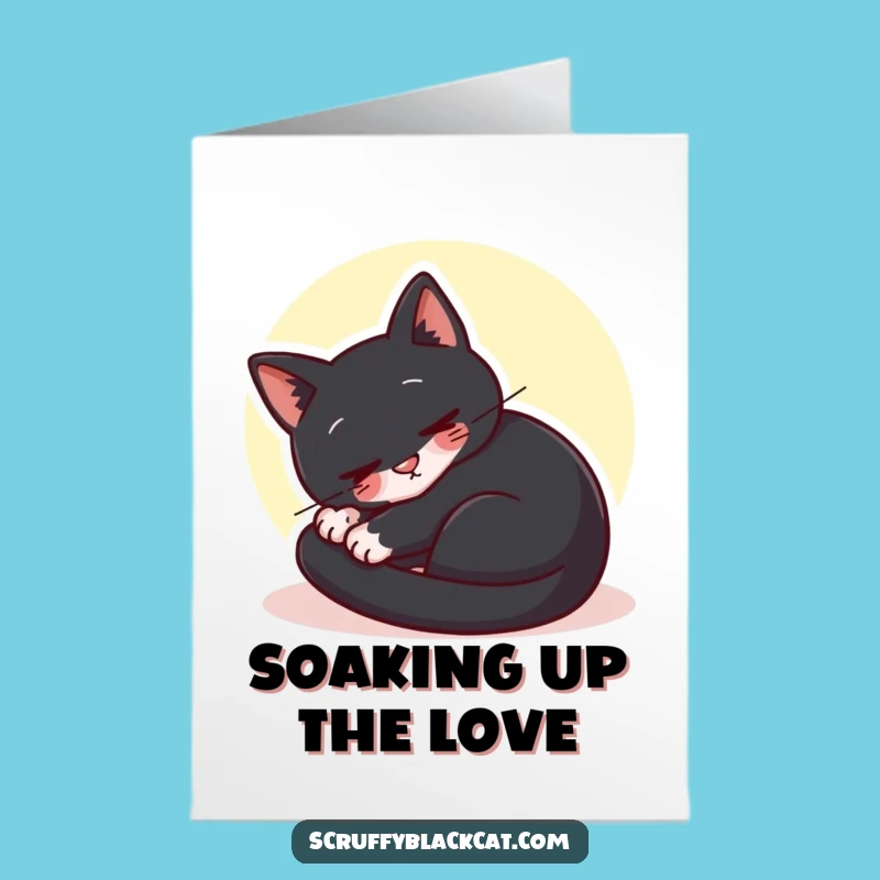 Free Printable Cozy Cat Thank You Card - Sunbeam Serenity Downloadable