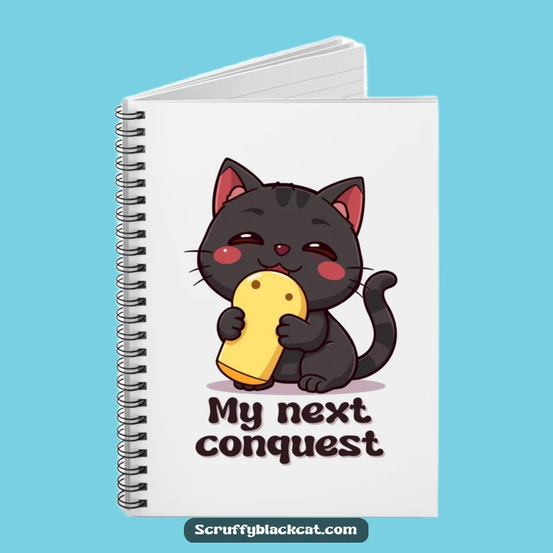 Funny Black Cat Notebook: Hilarious Journal for Cat Lovers with a Triumphant Pet