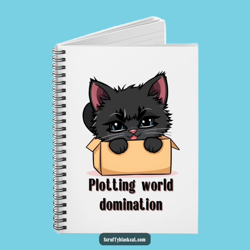 Funny Kitten Box Peek Notebook: Jot Down Secrets with Feline Charm