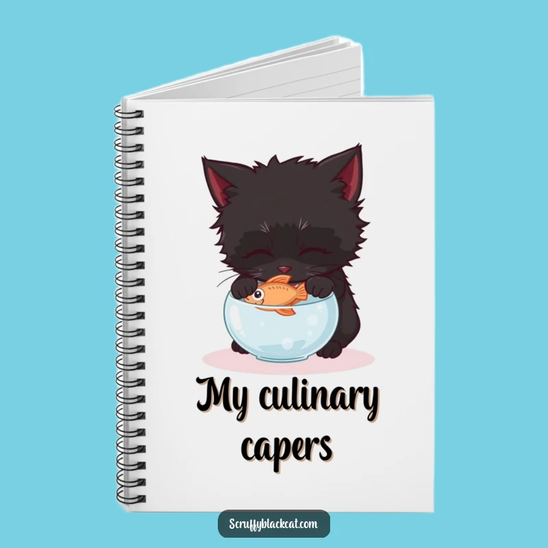 Funny Kitten Fish Heist Notebook: Jot Down Plans with Feline Stealth