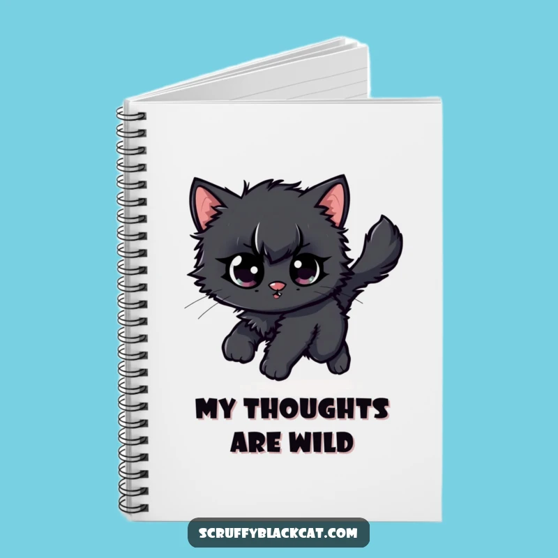 Funny Kitten Tail Chase Notebook: Jot Down Ideas with Feline Humor