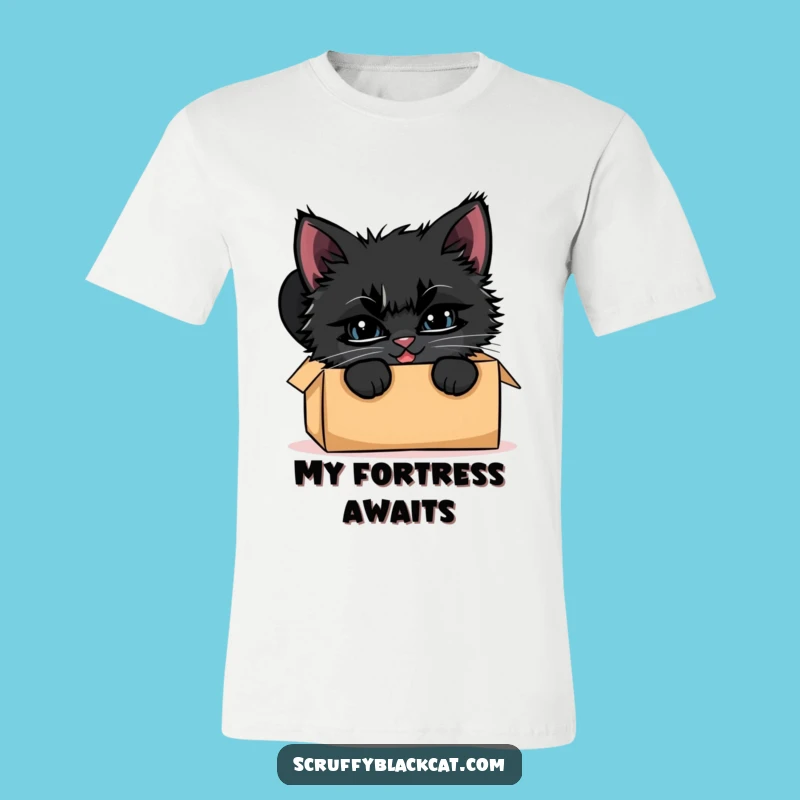 Funny Kitten Box Peek T-Shirt: Comfy, Mischievous Cat Apparel Gift