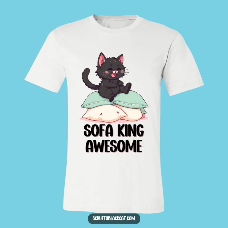 Funny Kitten Pillow Dive T-Shirt: Comfy Cat Apparel and Hilarious Gift