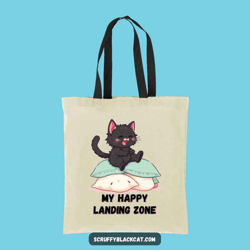 Funny Kitten Pillow Dive Tote Bag: Whimsical Accessory for Cat Lovers